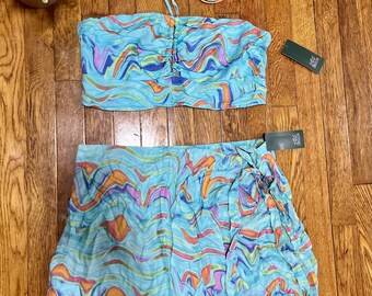 Conjunto de falda de dos piezas para mujer