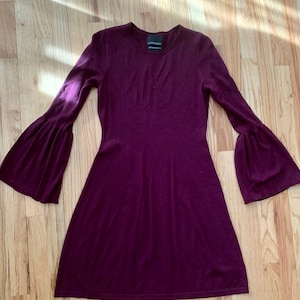 Burgundy Sweater Dress