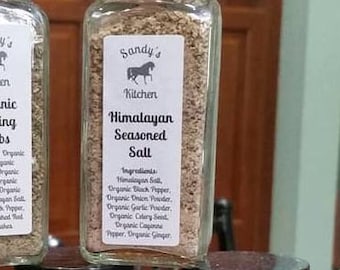 Organic Seasoned Salt, Organic Dipping Herbs and Salt Free Spice Blends.