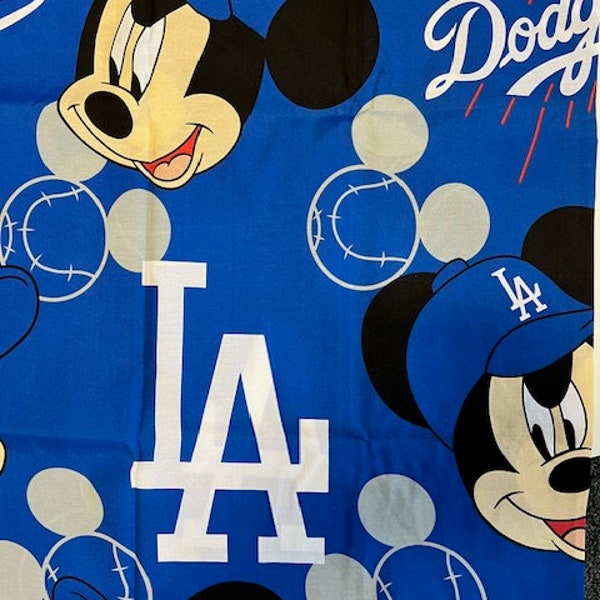 LA Dodgers - Mickey Mouse - Sewing Fabric