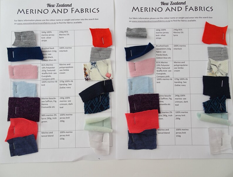 Merino Wool Fabric Sample Sheet Jersey Knit rib Knit merino Etsy New