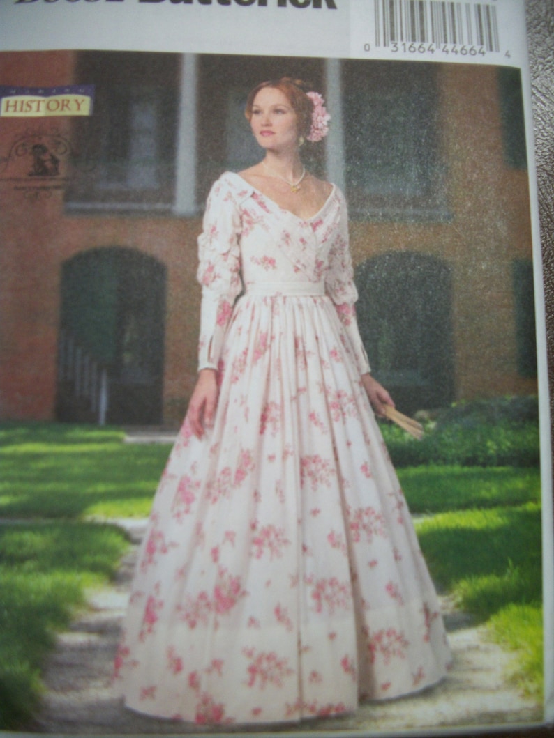Butterick B5832 Misses A5 6-8-10-12-14 and Size E5 14-16-18-20-22 Historical Dress. Southern Belle, Civil War, Jane Eyre. FF, Uncut image 1