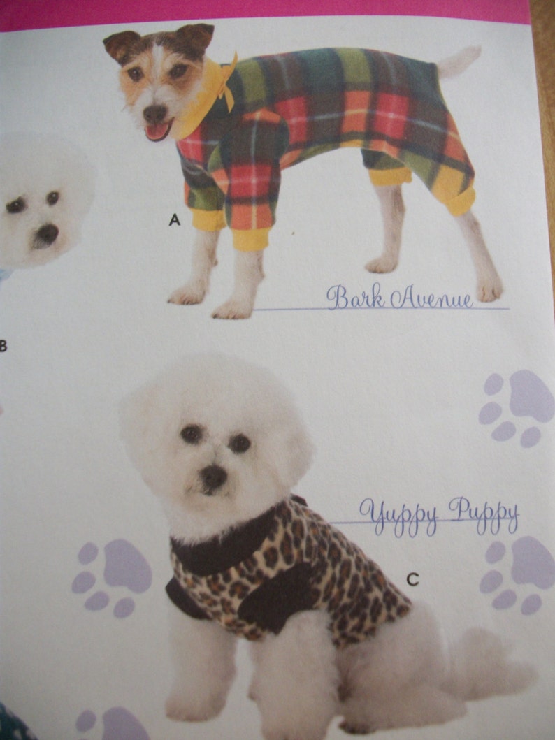 Simplicity 3939 Woofy Wear by Wendy Size A S,M,L Dog Clothes New