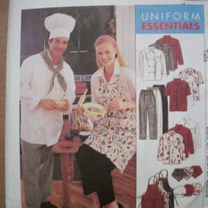 McCall 2233 Misses and Men Chef Uniforms (Size 38-40)