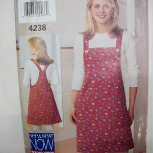 Butterick 4238 Miss Size A (6-8-10) Jumper & Top.  Factory Folded, uncut.