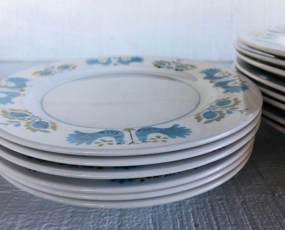 Mikasa BLUE BIRD Mediterrania Dinnerware Dinner Plate Salad Plate