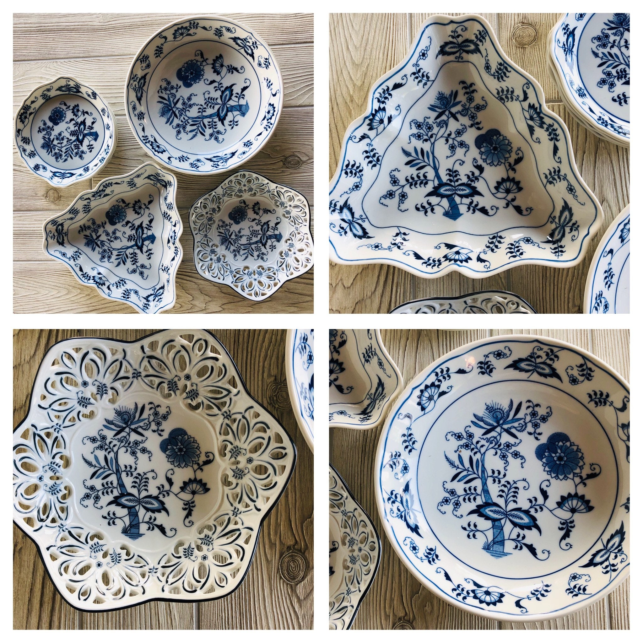 2002 Blue Danube Dishes Japan Dinner Plate Salad Plate Bread Plate