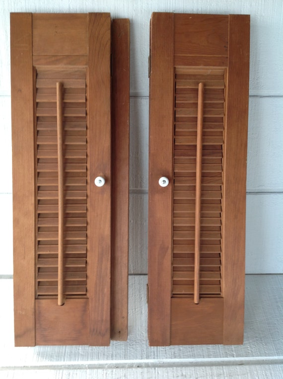 Vintage Medium Interior Wooden Shutters Rustic Wooden Shutters Rustic Decor Wedding Decoration Shabby Chic Interior Wood Louver Shutter