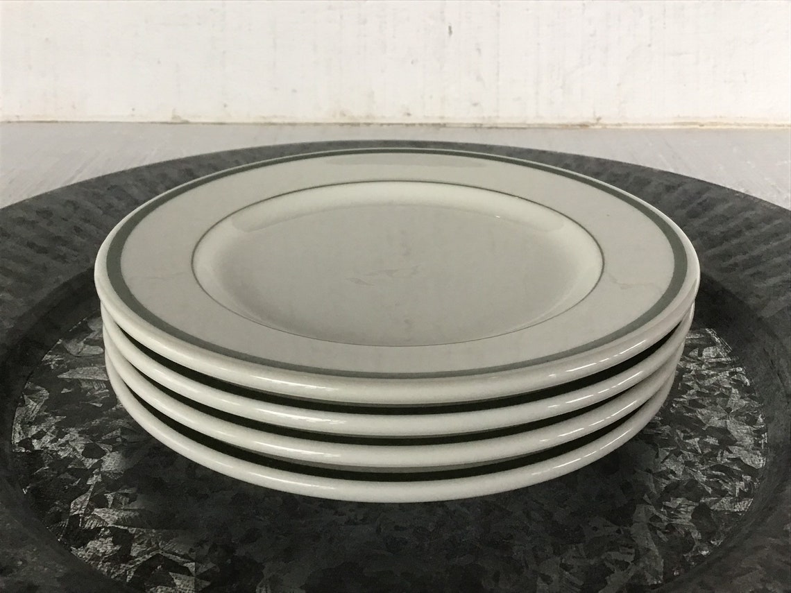 4 Vintage Walker China Restaurant Ware Plates Mid Century Etsy