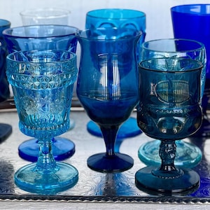 Blue Glassware - Etsy