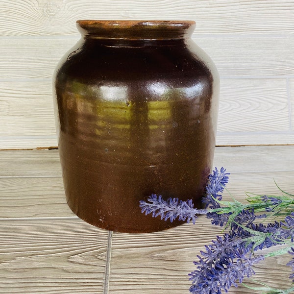 Brown Crock Etsy