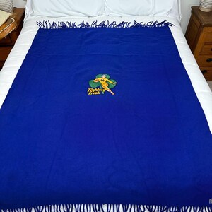 Vintage 1960s Pendleton Wool Notre Dame Fighting Irish Stadium Blanket – ND Football – Original Case & Cushion Bild 20
