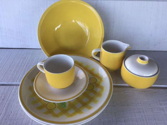Vintage Premiere Colorama Dinnerware D 7300 D7381 Japan Retro Mid
