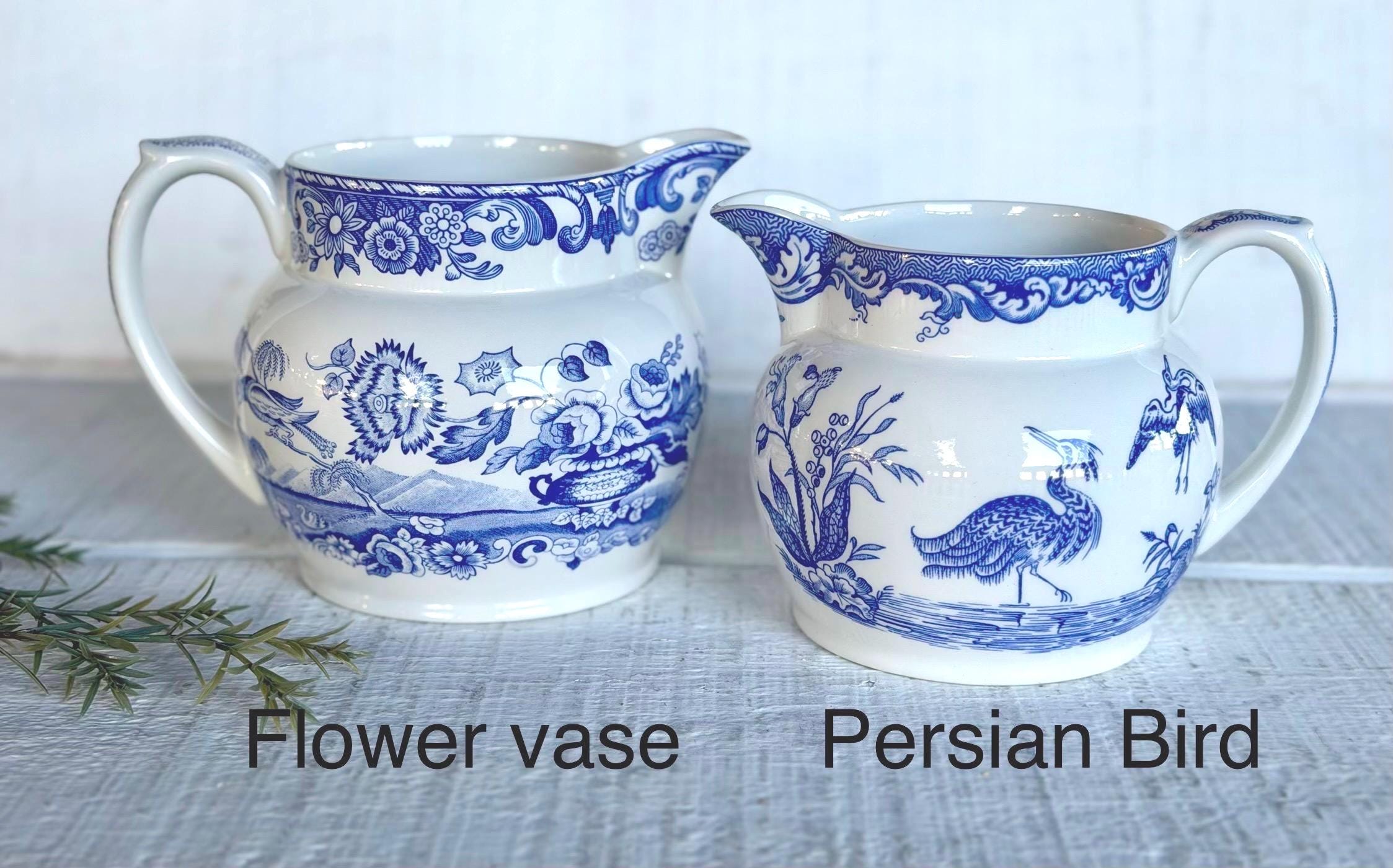ジャスパー クリーマー ブルー ホワイト 英国 Blue and White Pitcher England - Etsy