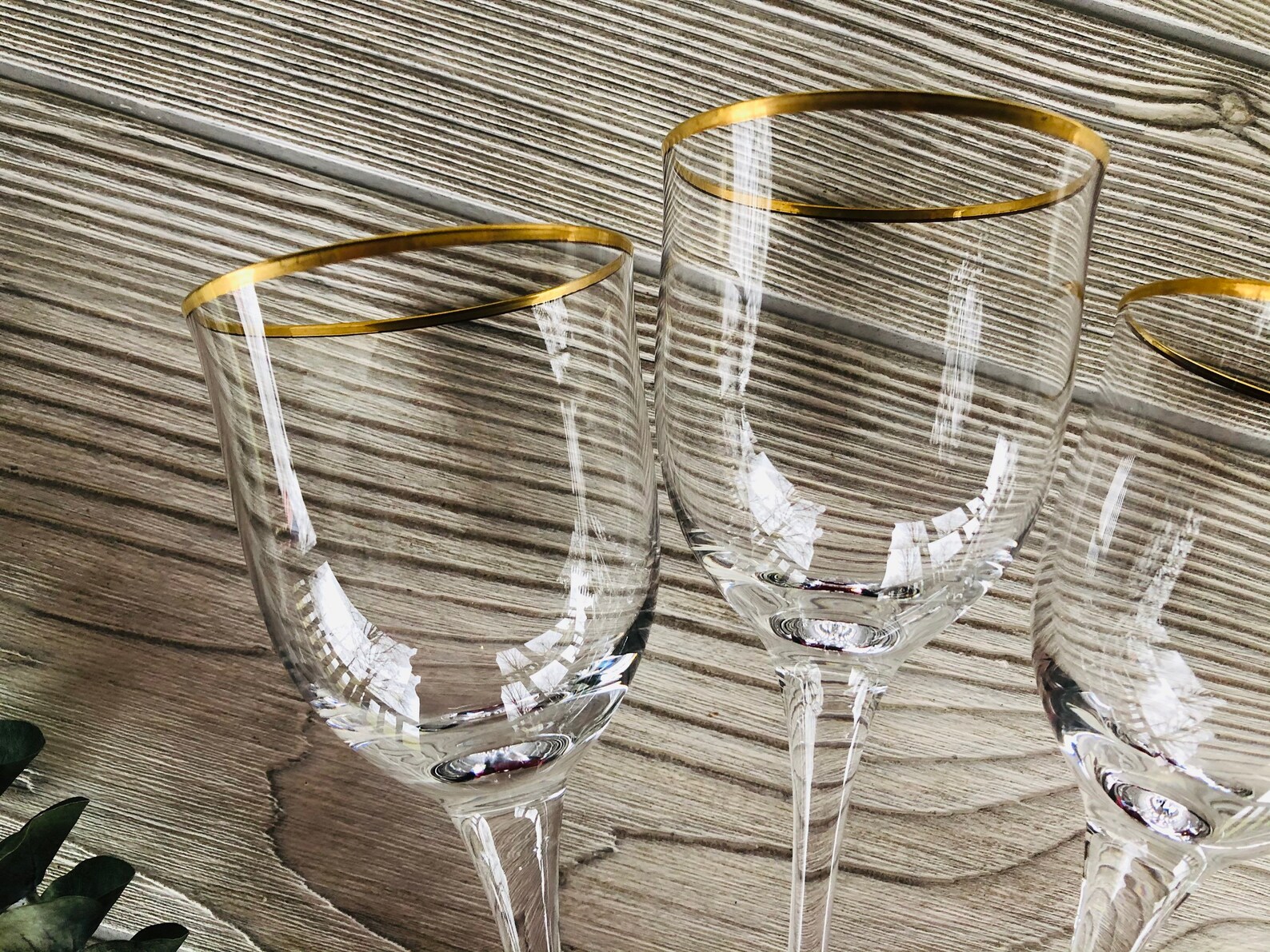 1980s Noritake Troy Wine Goblets W/ Gold Rims Vintage Noritake Etsy