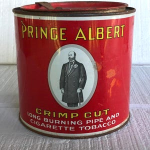 prince albert crimp cut tobacco tin 1907 Rare NOW KING Pocket Prince Albert (tobacco) - Wikipedia