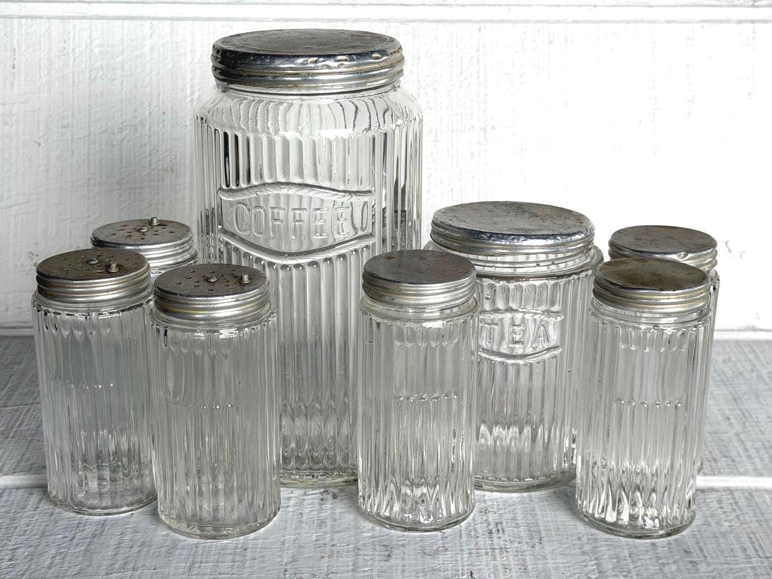 Vintage Glass Tea Jar - Etsy