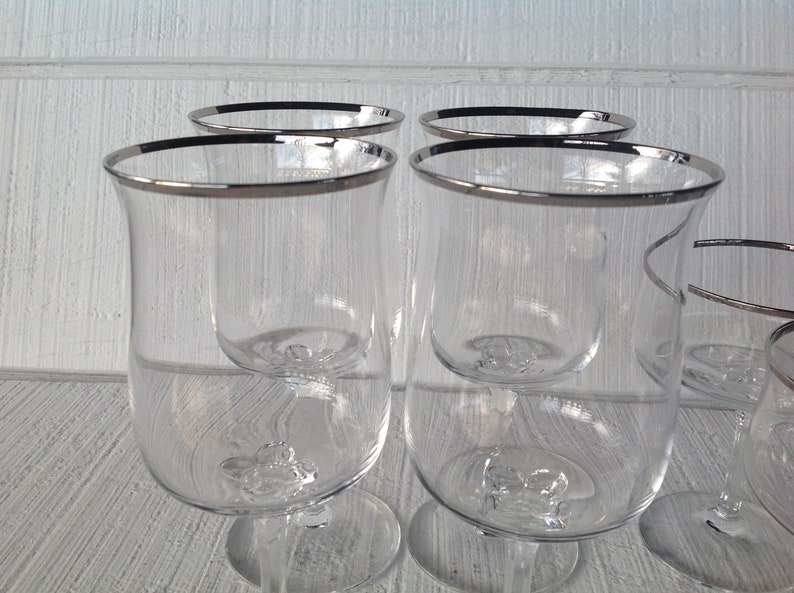 Vintage Lenox Desire Platinum Trim water glass elegant Etsy