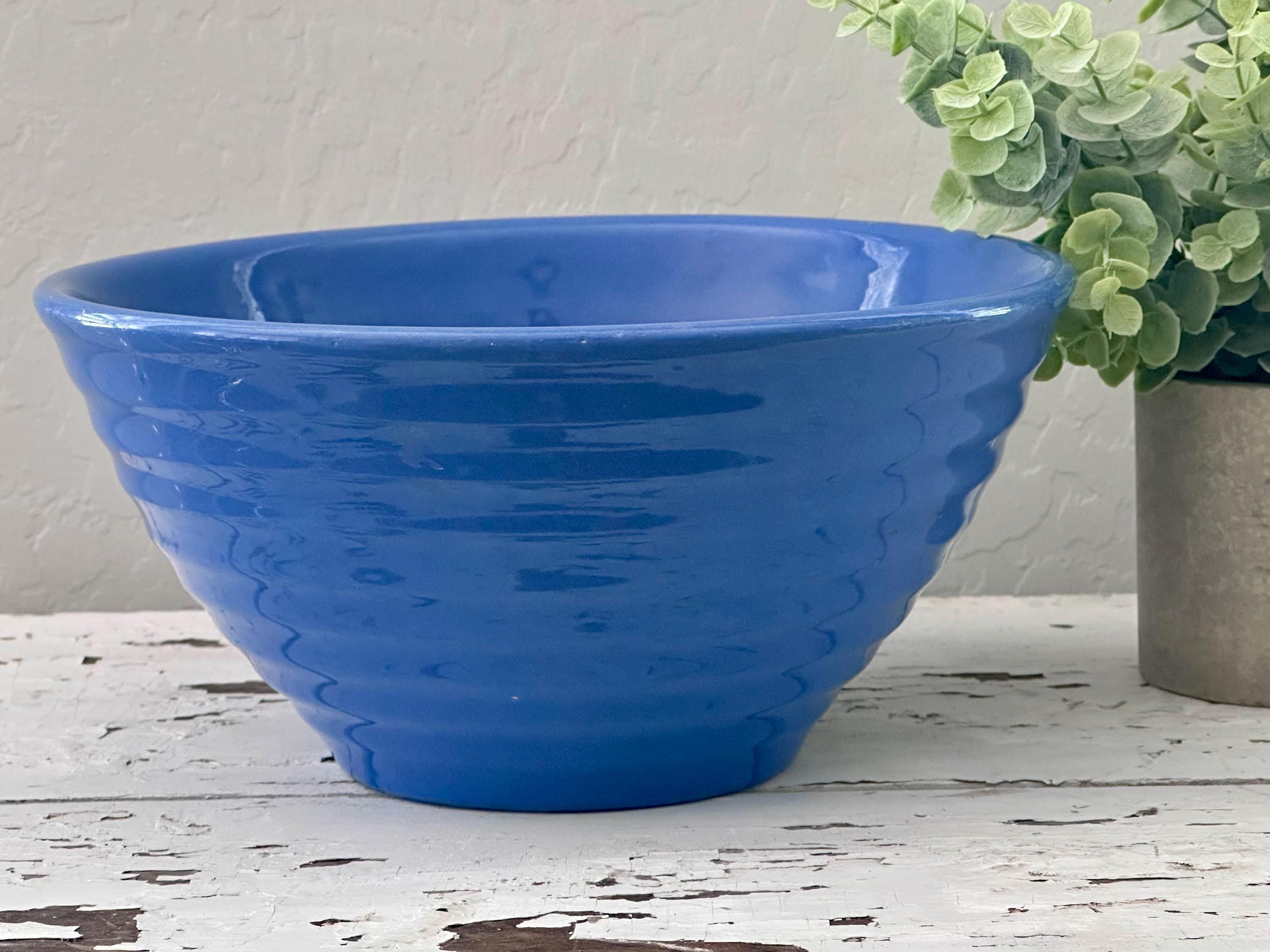 Bauer Blue Mixing Bowl - Etsy
