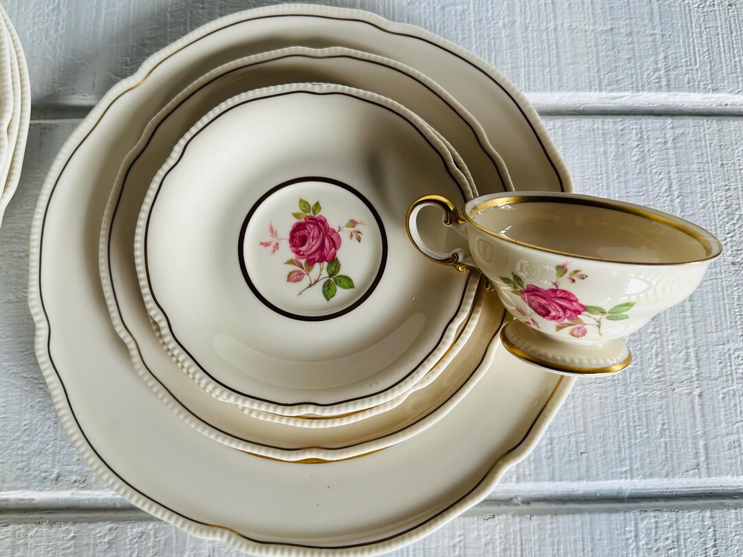 20 Pc Set Dolly Madison Castleton USA Dinner Plate Salad Plate Dessert ...