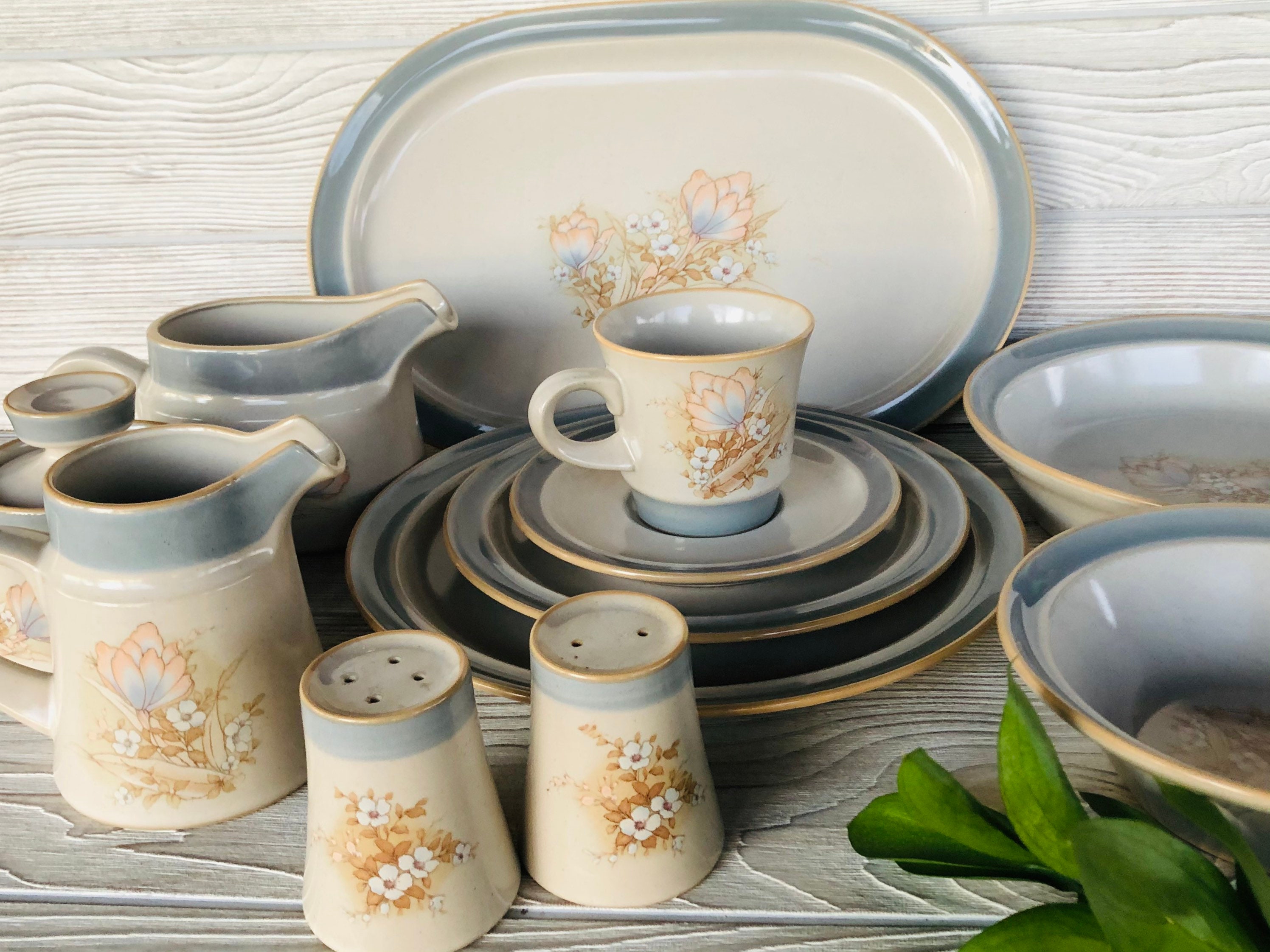 1980s Noritake Stoneware Autumn Day Japan Vintage Noritake