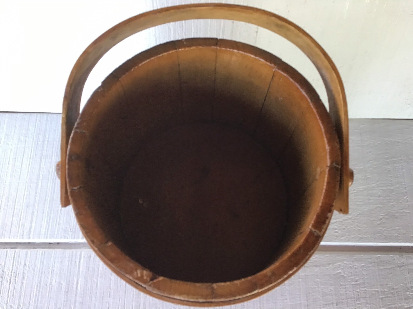 Antique Wooden Sugar Bucket Shaker Style Wooden Bucket Etsy