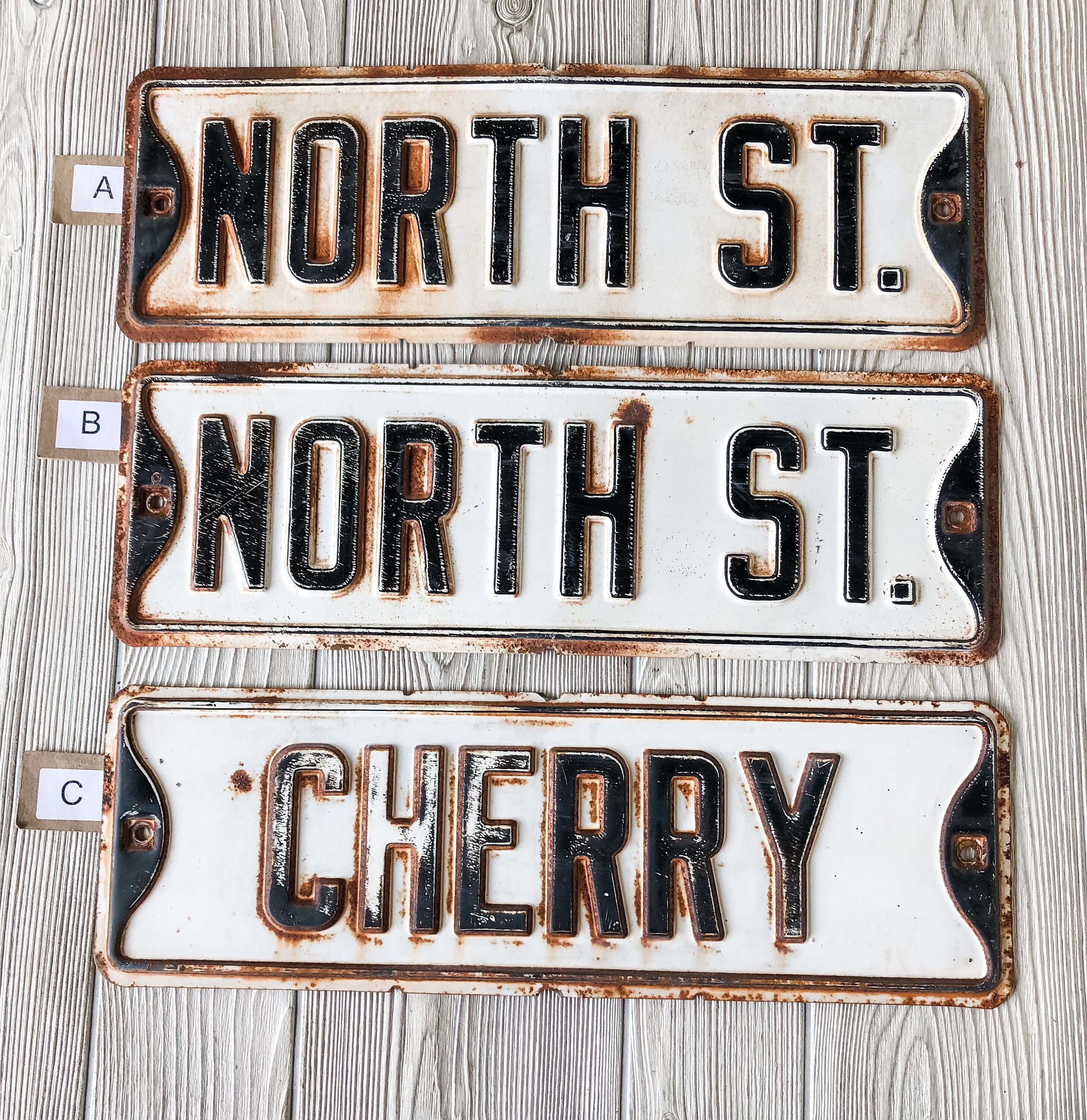 Nolan Vintage Plastic Street Sign - 18 Inch Wide Custom Name Sign For Indoor/Outdoor Decor