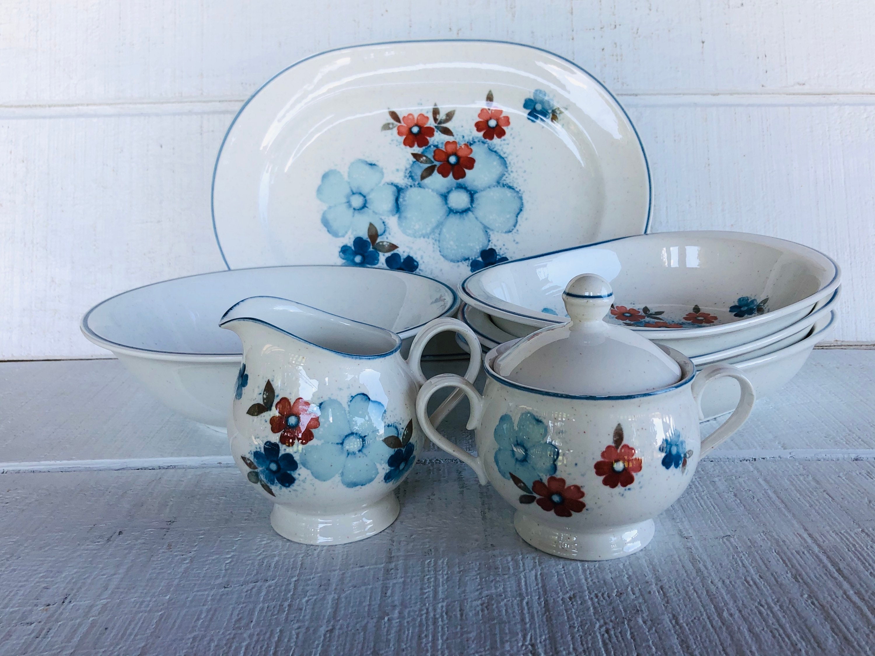 1970s Noritake Glimmer Versatone Serving Piece 1970s 1980s