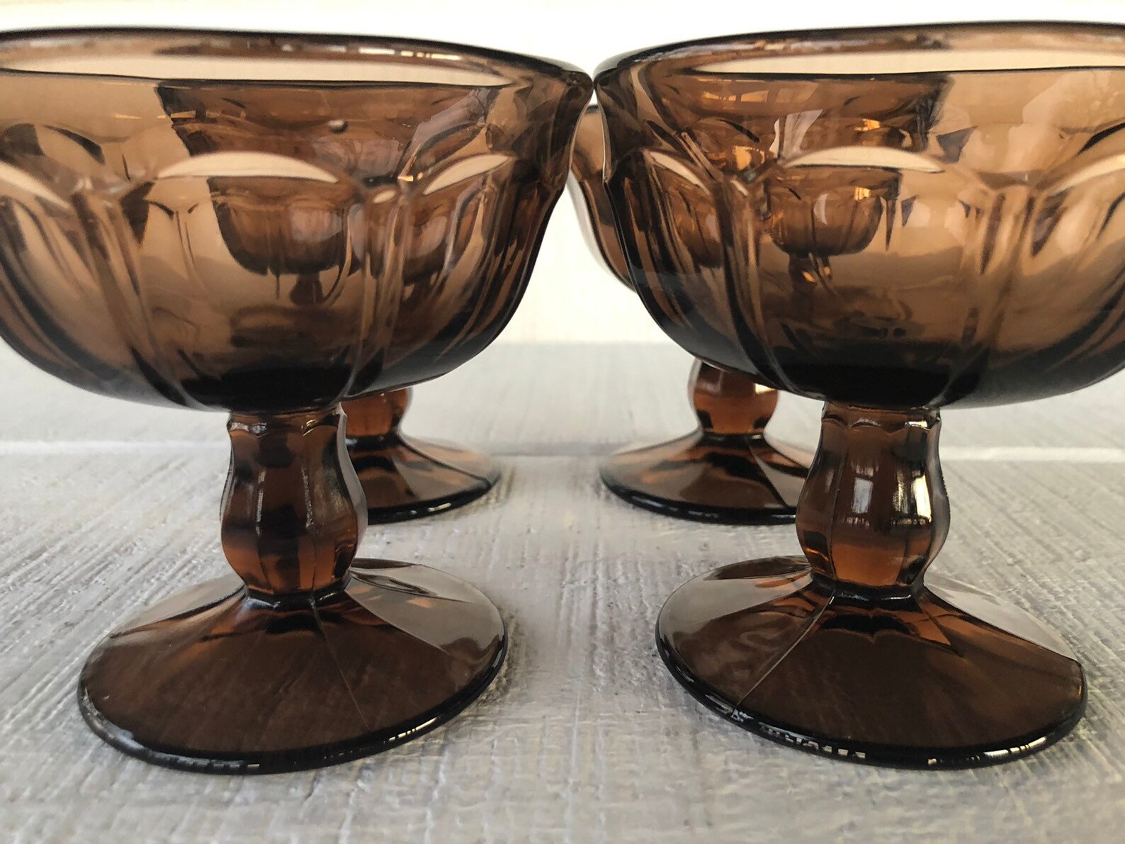Noritake Provincial smoke brown sherbet goblet Industrial chic Etsy