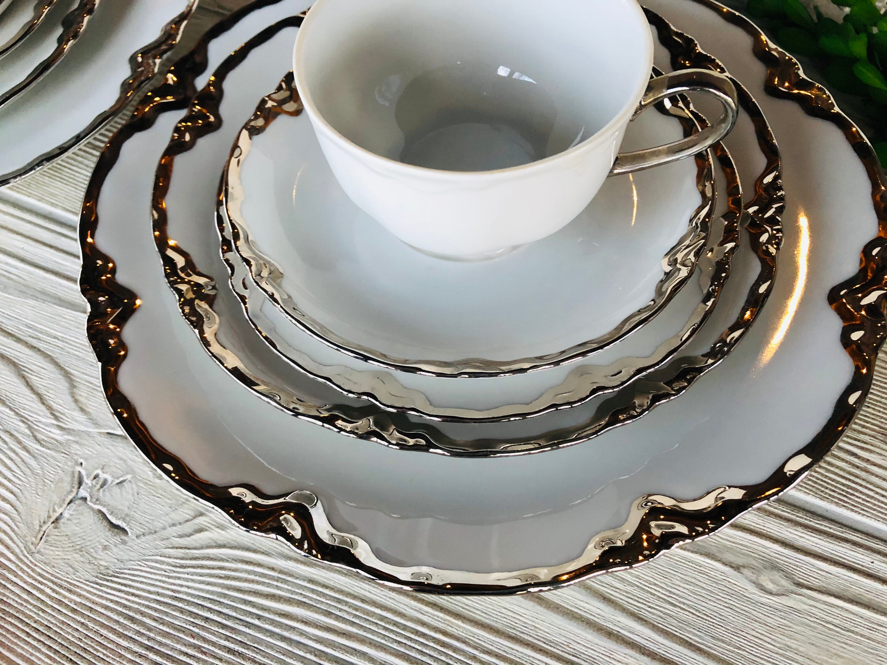 20 Pc SET 1930s 40s Hutschenreuther Selb Germany Bone China Table