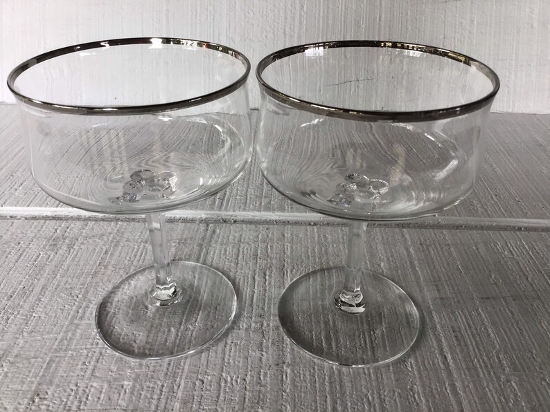 Vintage Lenox Desire Platinum Trim water glass elegant Etsy