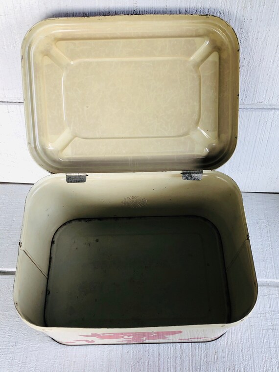 ブレッドボックス（ビンテージ） ヴィンテージ 木製 ロールトップ ブレッド ボックス