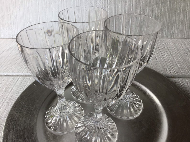 Mikasa Park Lane Leaded Crystal Wine Glasses Wedding Toasting Etsy
