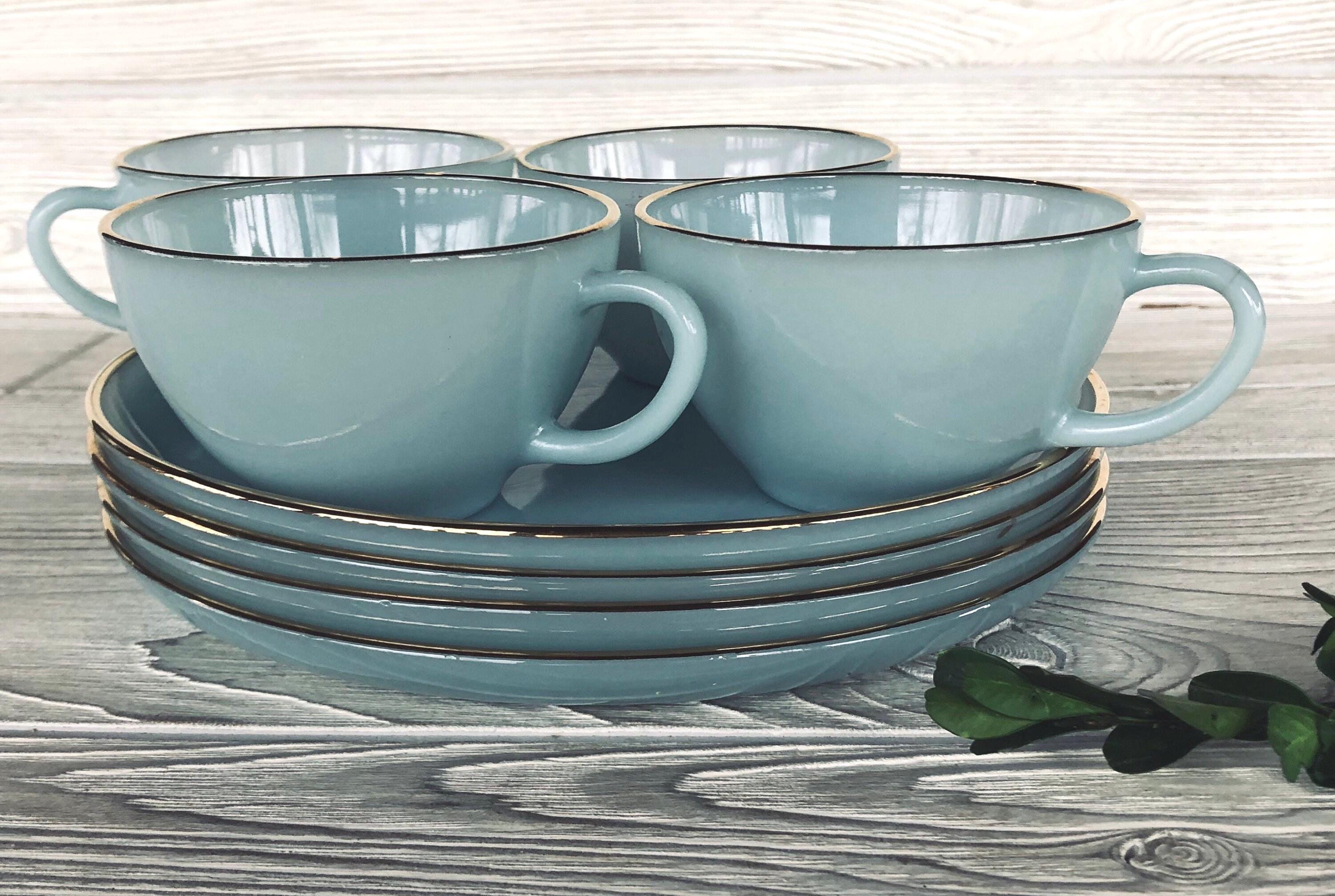 レア Fire King Turquoise Blue Ice Bucket レア Fire King Turquoise Blue Ice Bucket レア Fire King Turquoise