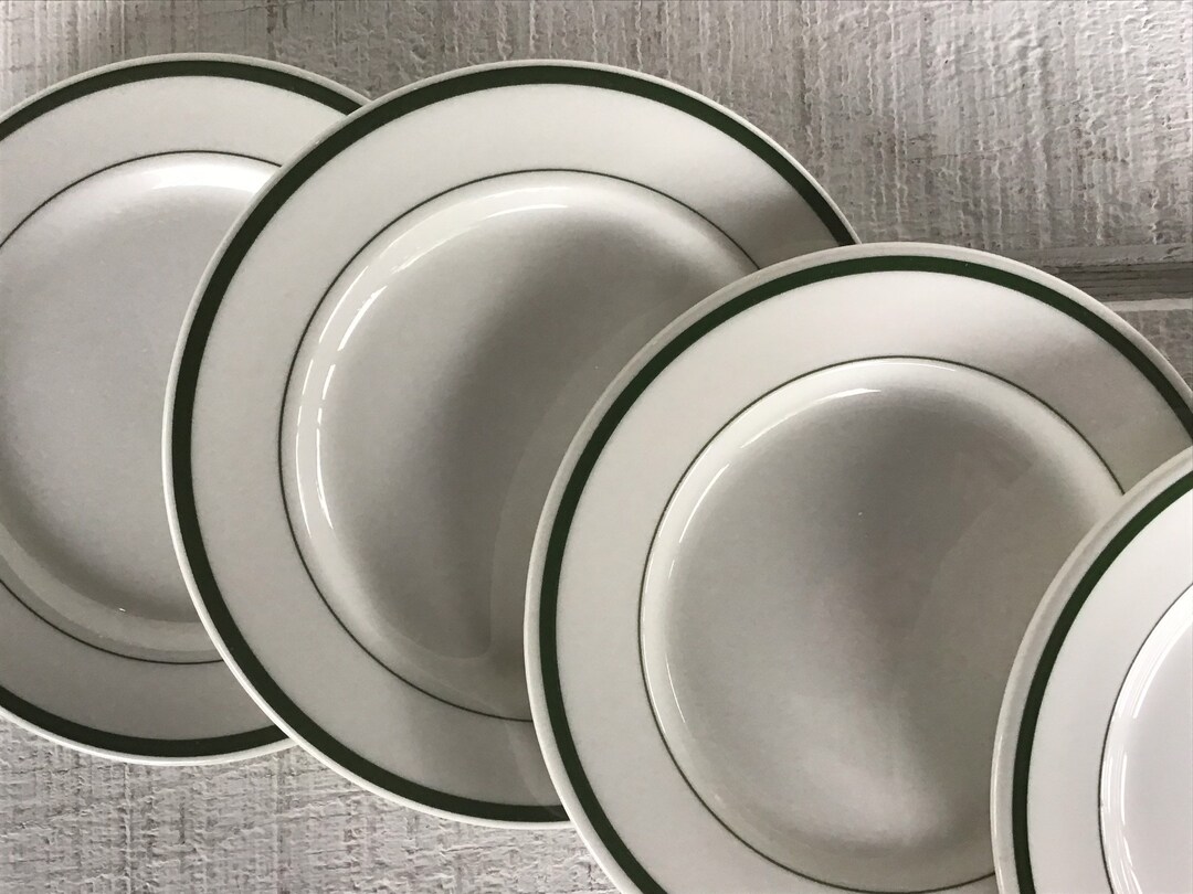 4 Vintage Walker China Restaurant Ware Plates Mid Century Etsy