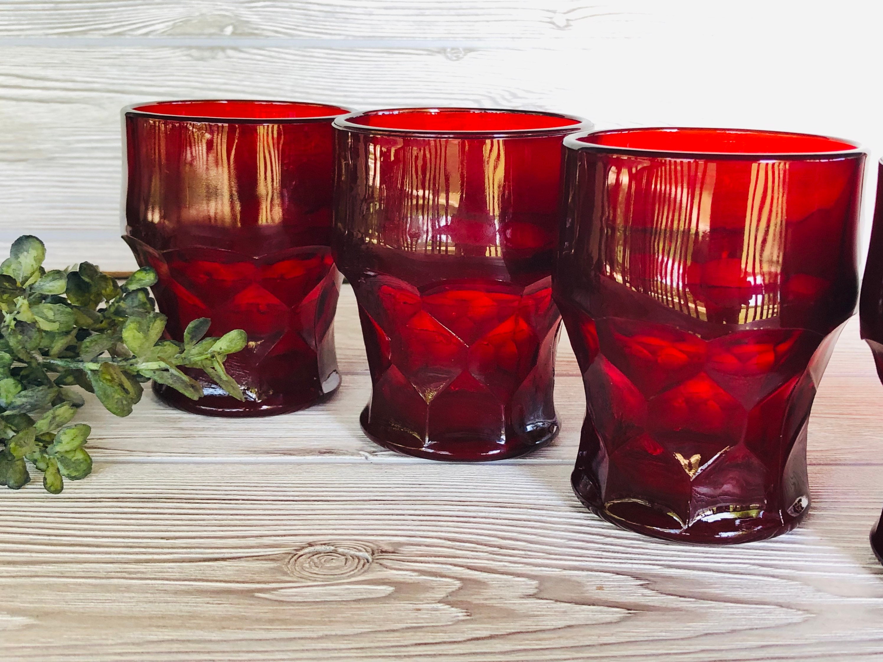 Red Drinking Glasses