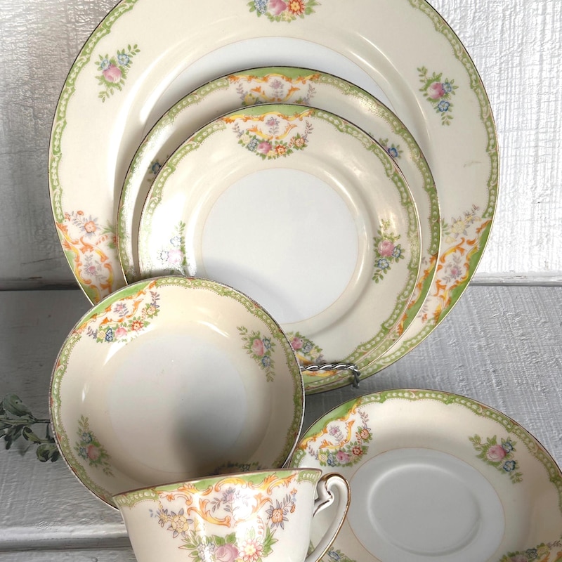Antique China Set - Etsy