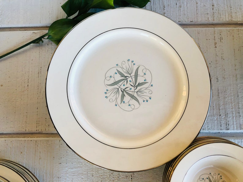 30 Pc Set Homer Laughlin CELESTE Dinnerware 6 Place Settings Etsy