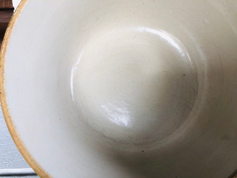 Vintage grey XXL milk pan crock bowl Stoneware mixing bowl | Etsy