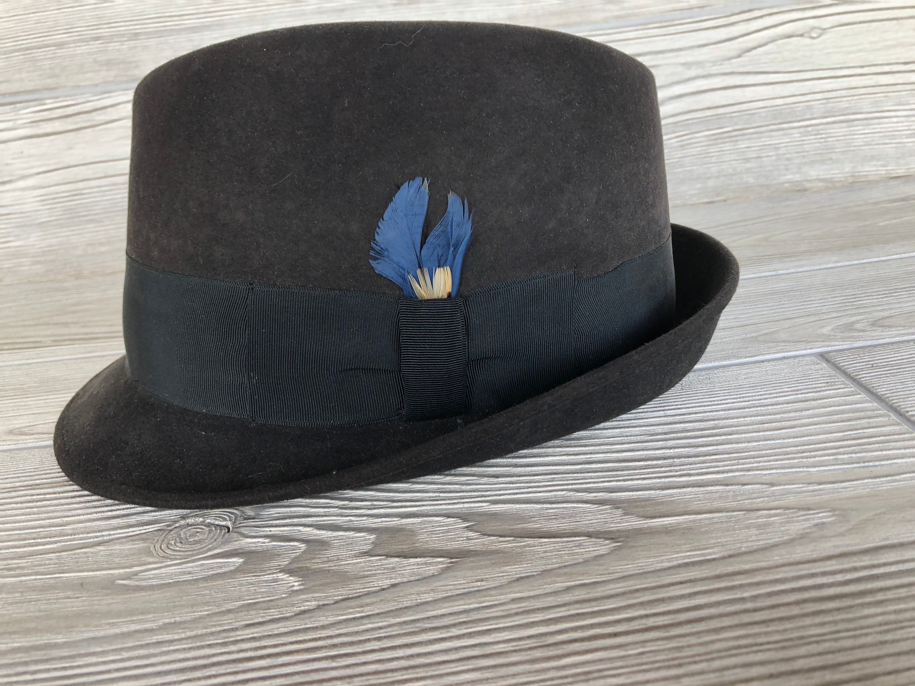 Vintage Men's Hat - Grey