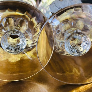 1930s 1940s FOSTORIA Meadow Rose Clear ICED TEA glasses Vintage Glassware etched tall water goblet embossed rose crystal floral replacements image 7