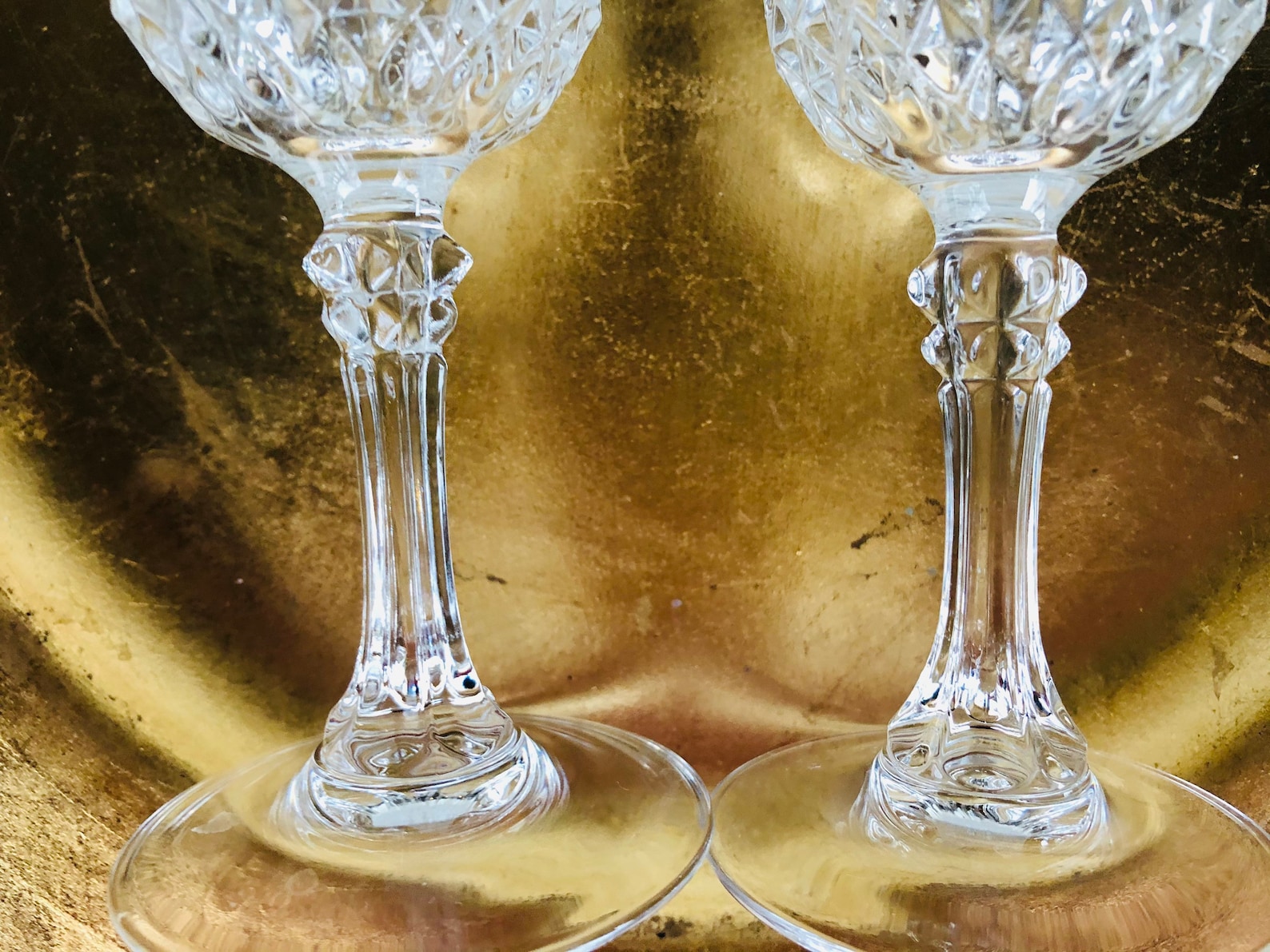Vintage Lead Crystal Champagne Flutes Cristal D Arques Etsy