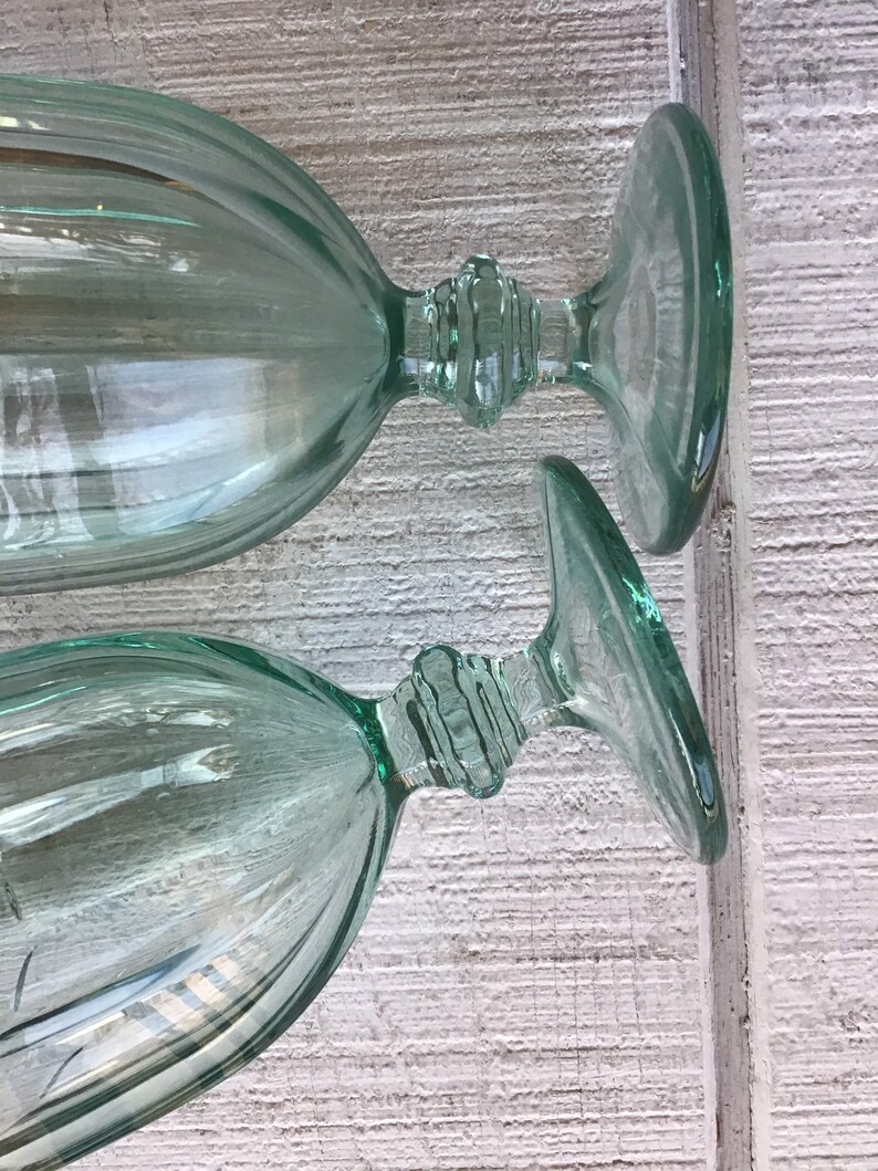 vintage green tea glasses