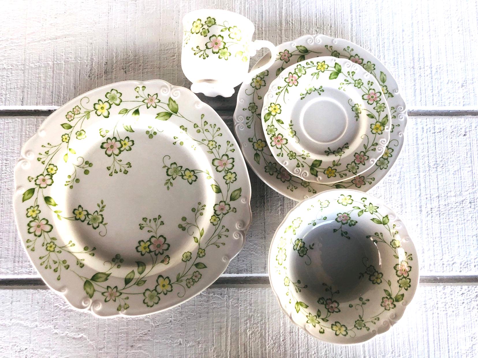 1970's BLOSSOM TIME Nikko China French Country Ironstone Dishes