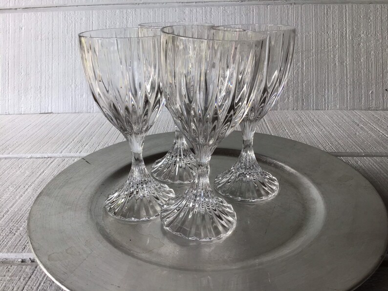 Mikasa Park Lane Leaded Crystal wine glasses wedding toasting Etsy