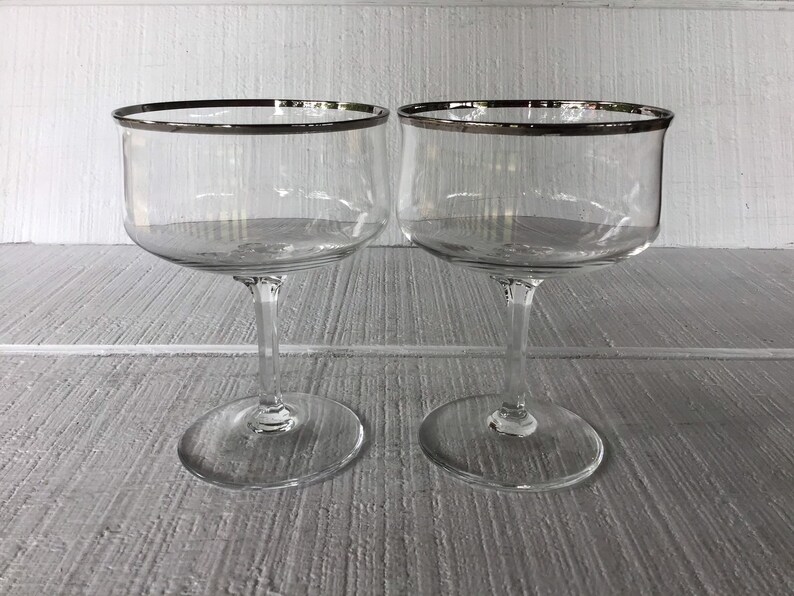 Vintage Lenox Desire Platinum Trim water glass elegant Etsy
