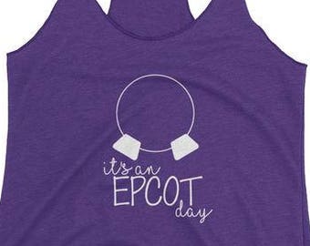 Día Epcot Disney señoras gráfico - camiseta Disney - parque Disney del tanque de