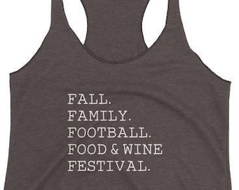 Food & Wine Festival Disney Ladies Graphic Tank - Disney Shirt - Disney Fall Shirt