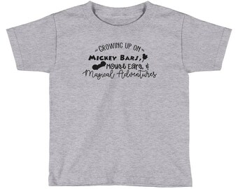 Creciendo en bares de Mickey orejas de ratón y mágicas aventuras niño gráfico Tee - camiseta Disney