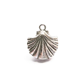 925 Sterling Silber Muschel, Silber Muschel, Leben im Meer, Muschel, Strand Charme, Leben im Meer, Sterling Silber Muschel Charme, Silber Muschel,